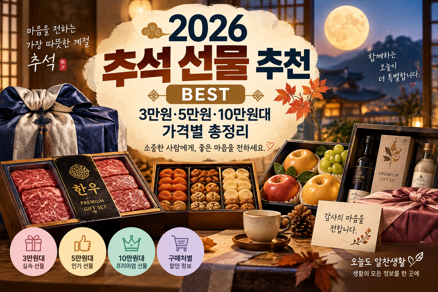 2026 추석 선물 추천 BEST｜3만원·5만원·10만원대 가격별 총정리